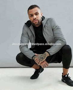 OEM-Jersey con cremallera frontal para hombre, chaqueta y abrigo personalizado de cuello alto, de nailon, 100% de PVC, Anorak - Product Image 3