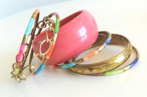 Handmade Brass and Resin <b>Bangles</b> <b>Set</b> Indian Traditional Fashion <b>Bangle</b> - Product Image 3