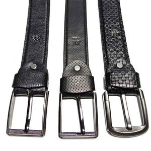 Cinturón de cuero para hombre con detalle de puntada en contraste Hebilla pulida y ajuste cómodo Perfecto para ropa de trabajo y looks de viaje - Product Image 5