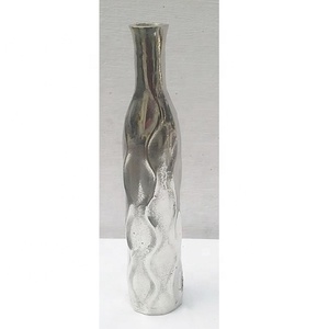 Industrie Tendance Métal Décoration De Mariage Vente En Gros Fleur Vase Maison Hôtel Décoration Nickel Fini À La Main avec Logo Personnalisé - Product Image 2