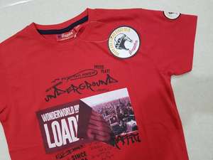 Collection 2018 T-shirt en coton pour garçons Design brodé multi-imprimé pour la saison du printemps pour le stock de vêtements - Product Image 4