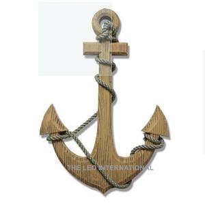 Matériau en bois ancre nautique Art mural Style fantaisie utilisé bureau à domicile salon décoration murale Art mural moderne - Product Image 1