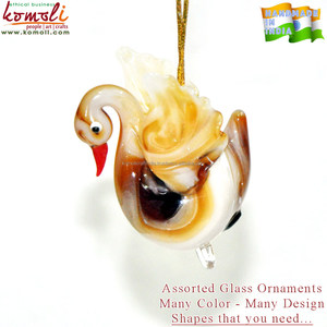 Adorno de cristal de pájaro hecho a mano, regalos de navidad - Product Image 3