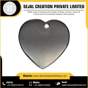 Wholesale 925 Silver <b>Heart</b> Shape <b>Charms</b> Fine Jewelry Pendants <b>Charms</b> Best Quality 16mm Diamond Stainless Steel Pearl Number - Product Image 3
