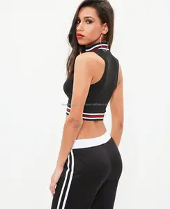 Crop Top dengan Harga Murah Panas Sexy Wanita Xxx Gadis Telanjang Polos Gym Olahraga Menjalankan Memakai Tabung Mulus Yoga Push Up