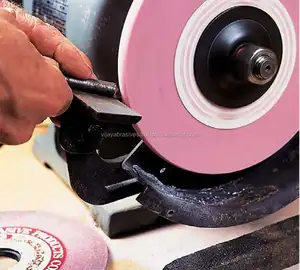 Muela de cerámica vitrificada de óxido de aluminio, color rosa