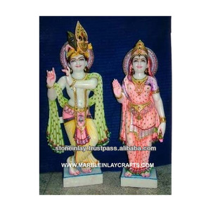 Statue de Radha Krishna en marbre - Product Image 1