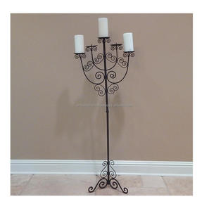 HIGH QUALITY BRASS CANDELABRAS HIGH QUALITY 5 ARM GOLD <b>CANDELABRA</b> NEW CRYSTAL <b>CANDELABRA</b> - Product Image 6