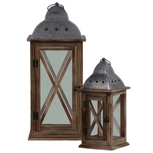 Lanterne décorative d'extérieur en métal de conception antique personnalisable bougeoirs et pots en gros pour le Ramadan pour la décoration extérieure - Product Image 1