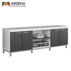 Meuble TV moderne en bois massif avec éclairage LED, armoire en bois de luxe, tiroir de rangement, meubles pour la maison, l'hôtel, l'appartement, la chambre à coucher, le salon - Product Image 2