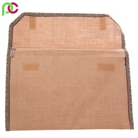 2025 dossier de fichiers en Jute tendance haut de gamme Logo personnalisé sac cadeau en Jute conférence en toile de coton doux et sac de messager pour hommes