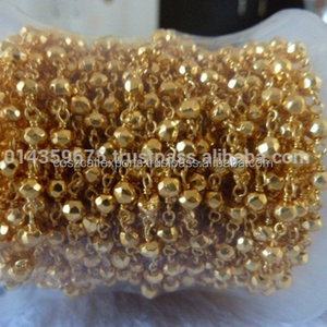 ทองชุบ Pyrite ลูกปัดหินธรรมชาติผลิตและอุปทานขายส่งหิน - Product Image 1