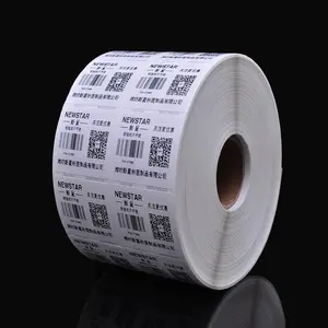 Qualifizierte barcode selbst klebstoff abnehmbar und leere standard papier label aufkleber für versand etiketten