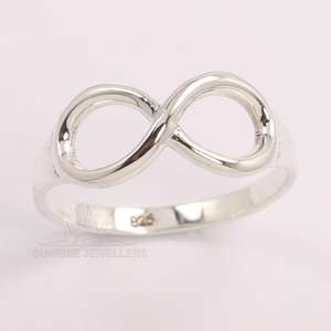 925ของแข็งเงินสเตอร์ลิงธรรมดาไม่มีหินเซลติกปมแหวนออกแบบที่เรียบง่ายเลือกทุกขนาด! ผู้ผลิต - Product Image 2