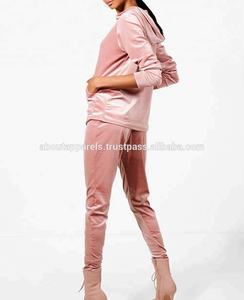 Servicio de OEM de moda de las mujeres encargo plain chándal de terciopelo trajes de terciopelo de las mujeres para las mujeres - Product Image 3