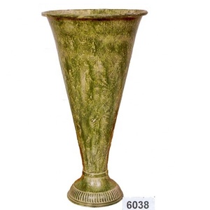 Maceta de flores de Metal más vendida, maceta de flores de gran tamaño hecha a mano, estilo moderno, decoración interior y exterior de Hotel de lujo - Product Image 1