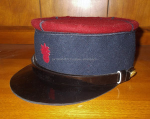 Venta al por mayor de alta calidad Vintage 100% tela de lana requisito personalizado Logo francés Kepi sombreros - Product Image 2