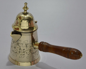 Brass Ibrik Coffee Pot <b>Arabic</b> Turkish Kitchenware Copper Ware in Different Designs & Finishes <b>Tea</b> & Coffee <b>Set</b> - Product Image 2