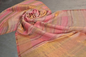 Fine <b>Wool</b> Zari Space Dyeing Scarf - Product Image 6