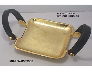 Sajuan Kot-plato de Metal decorativo hecho a mano, plateado, de latón, para decoración de mesa - Product Image 6