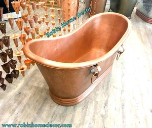 L'usine fournit une baignoire en cuivre de conception Unique pour salle de bain du fabricant et de l'exportation indiens - Product Image 2