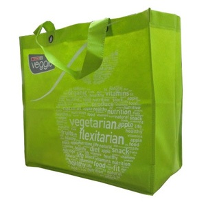 Bolsa de Compras KimDuc de Plástico PP Reciclable, No Tejida, Impresa con Serigrafía, con Anillo de Hierro, Bolsillo Interior y Cordón, Talla M, Personalizable - Product Image 1