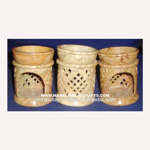 Natural Soapstone Decorative Aroma Oil Burner - Product Image 1