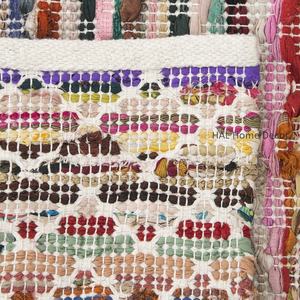 Alfombras Chindi Modernas y Ecológicas con Patrón de Rompecabezas Tejidas a Mano para Picnic y Sala de Estar, Venta al por Mayor desde India - Product Image 4