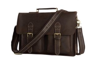 Top Grain Genuine Leather <b>Laptop</b> Briefcase Business <b>Handbag</b> Men From Wholesale Supplier - Product Image 6