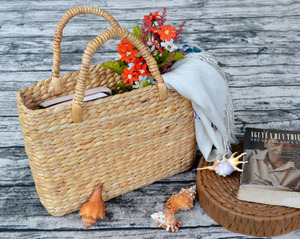 กระเป๋าชายหาดสานมือสวยผักตบชวาฤดูร้อน - Product Image 5