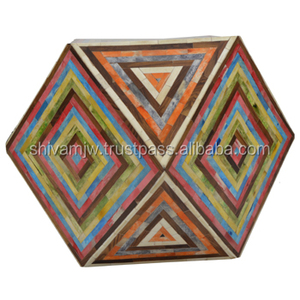 Metier ม้านั่งทรงเพชรทันสมัยม้านั่งโลหะตกแต่งห้องทานอาหารห้องนอนตกแต่งบ้านห้องนั่งเล่น - Product Image 3