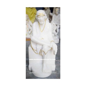 หินอ่อนสีขาวบริสุทธิ์พิเศษไสบาพระเจ้ารูปปั้น - Product Image 1