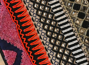 Brodé à la main Perlée Dames Embrayage de Soirée avec Avec Franges Colorées - Product Image 5