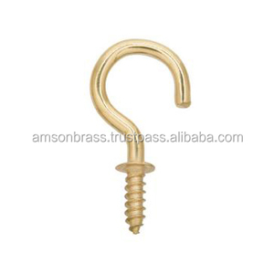 Gancho de latón montado en la pared, gancho de abrigo, precio al por mayor - Product Image 4