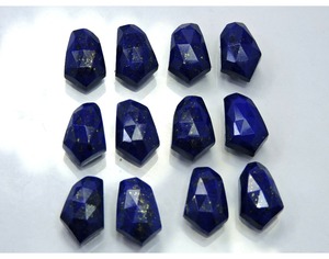 Match Paire Naturel Lapis Lazuli Cabochon À Facettes Pierres Précieuses En Vrac Forme De Fantaisie Fait À La Main - Product Image 4