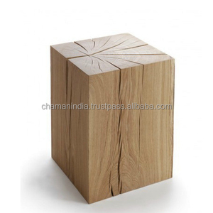 Sólido taburetes de madera - Product Image 1