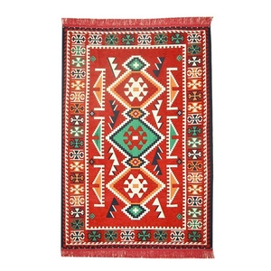 Alfombra Oriental Auténtica de Anatolia con Patrón Urgup, Color Rojo - Product Image 2