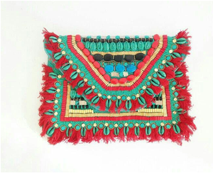 Banjara de mano Vintage con borla, monedero Vintage, bolso de mano - Product Image 1