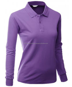 OEM Chemise de golf régulière et décontractée pour femmes, tricotée, design personnalisable, uniforme de bureau, vêtements anti-rides écologiques pour la poitrine en T - Product Image 3