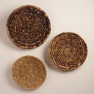 Juego de 3 Adornos de Pared Redondos de Seagrass Estilo Bohemio para Decoración de Pared, Personalizados, 100% Hechos a Mano, Decoración para el Hogar de Aniversario, Hechos en Vietnam - Product Image 3