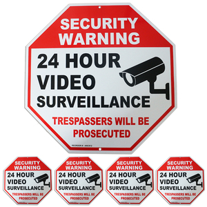 Segnale di videosorveglianza-sorveglianza 24 ore su 24 tutte le attività sono insegne monitorate-segnali di sicurezza CCTV - Product Image 2