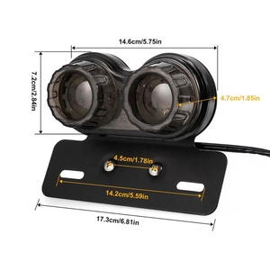40W Luz de cola Led de señal de vuelta de luz de freno con el soporte de la placa de matrícula para Harley para Honda Yamaha para <span class=keywords><strong>Suzuki</strong></span> - Product Image 4