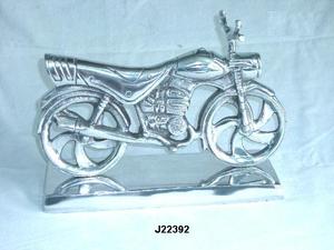 Réplica de motocicleta de aluminio fundido con pulido de espejo, decoración náutica para el hogar - Product Image 6