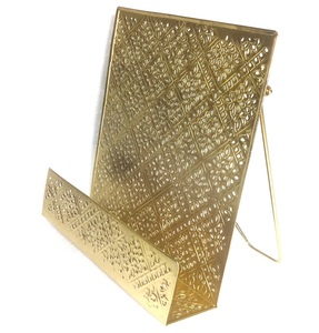 Soporte de Metal para hojas de grabado de hierro, estante para libros, folleto, exhibición, nuevo - Product Image 1