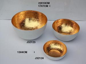 Micck — ensemble de 3 pièces avec finition noire, photophore en métal et cuivre, aspect flamme, porte-bougie, décoration de la maison - Product Image 6