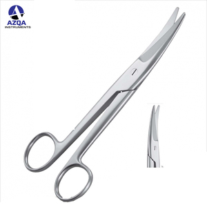 กรรไกรผ่าตัดเนื้อเยื่อสัตวแพทย์ทางการแพทย์ปลายโค้งสแตนเลส - Product Image 3