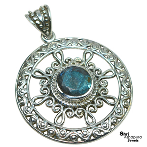 Labradorite bleue naturelle, pendentifs en argent Sterling 925, bijoux en argent avec pierres précieuses - Product Image 3
