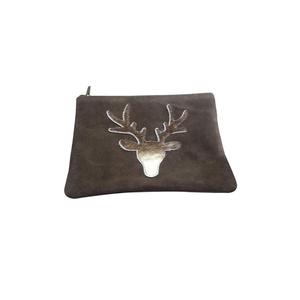 Logotipo y diseño personalizados de alta calidad Bolsa de cuero puro Estilo de moda con cierre de cremallera Precio mínimo - Product Image 1