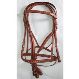 Cuero de lujo auténtico genuino, brida única, cubiertas acolchadas, riendas, caballos, espectáculo de equitación estable, salto ecuestre, exportaciones de un mundo - Product Image 1