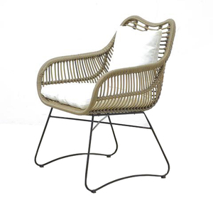 เฟอร์นิเจอร์เก้าอี้ห้องนั่งเล่นทำจากโลหะหวายธรรมชาติหรูหราดีไซน์ทันสมัยสำหรับพักผ่อนขาในประเทศอินโดนีเซีย - Product Image 2
